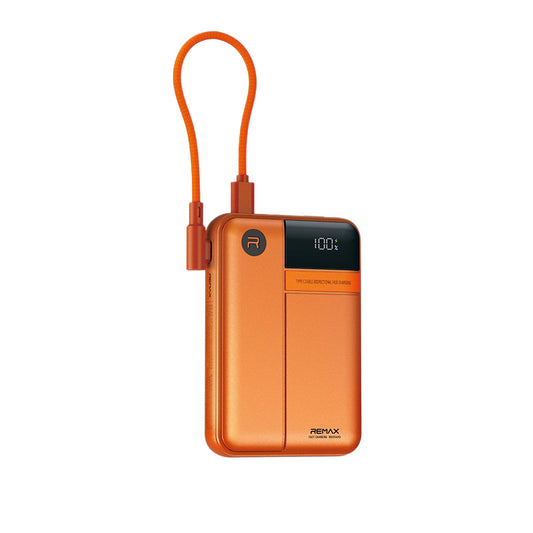 【出街免帶線】REMAX 10000mAh 帶線快充尿袋 FP-122 | 自帶可拆 Type-C 線 22.5W/PD20W 雙向快充 LED電量顯示 可上飛機 (3色可選)
