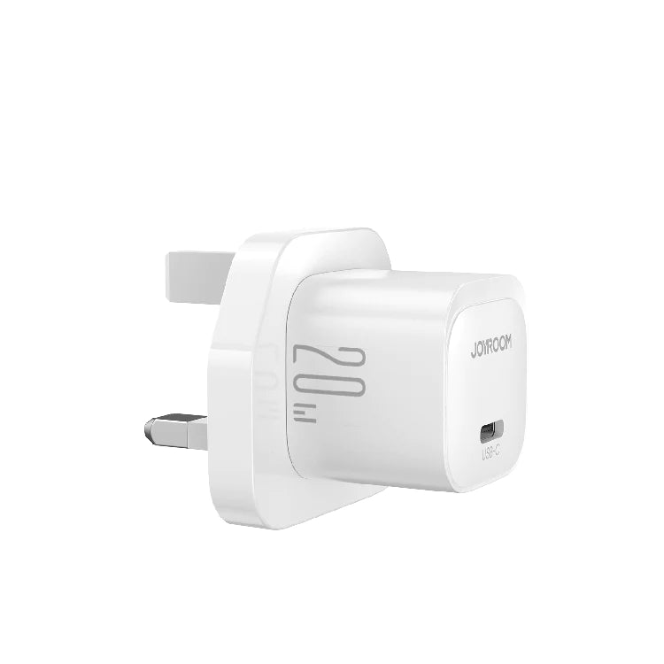 【JoyRoom TCF02】20W 迷你 PD 快充插頭 | USB-C 單口快充 軟小便攜 (iPhone/Android/iPad通用)