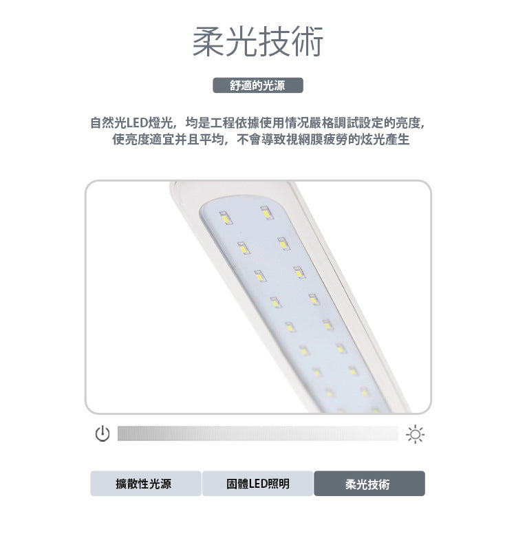 折叠LED護眼燈-充電款