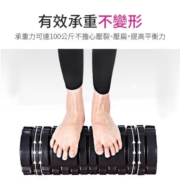 EVA YOGA 3D 滾輪瑜伽柱 33cm|按摩滚筒|消除疲勞水腫|顏色隨機