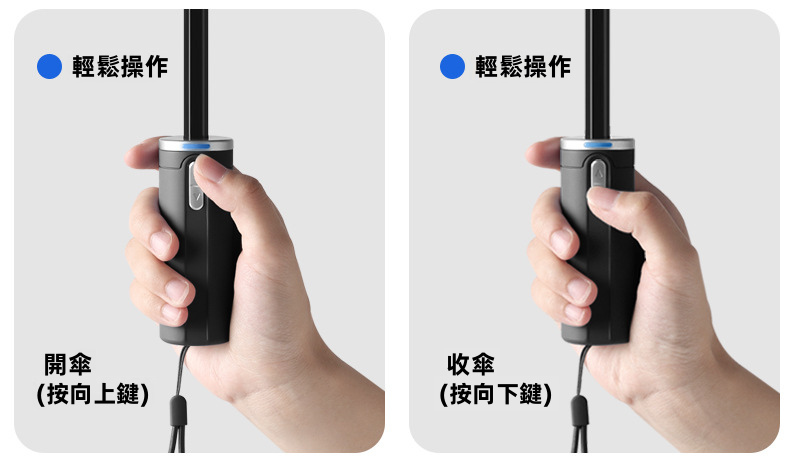 Pro Ultra 全自動電動反向折疊傘｜一鍵電動開收 Type-C充電 150次續航 360°反光環（5色）