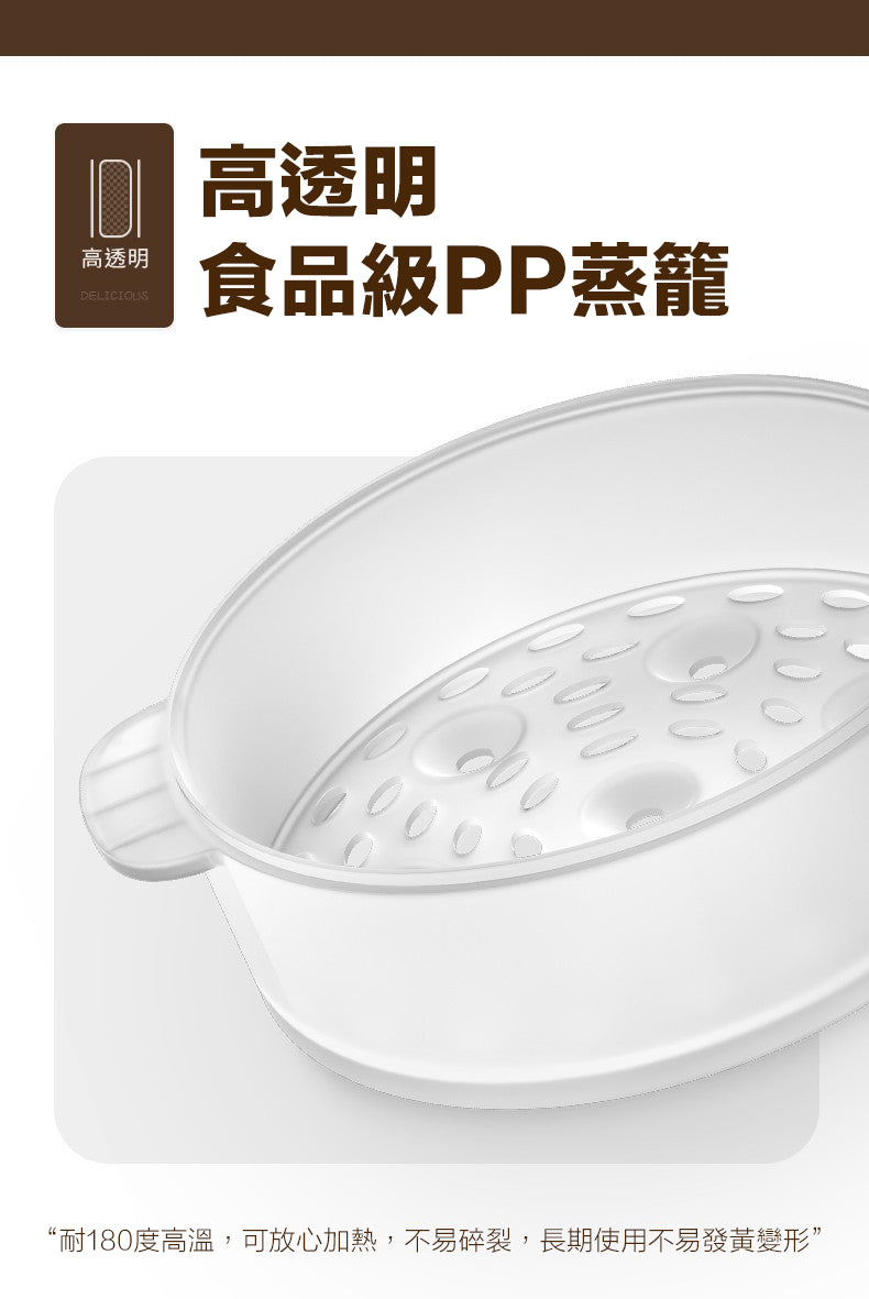 韓國現代 HYUNDAI 多功能長柄電煮料理鍋 1.6L 陶瓷釉不黏內膽 20cm大口徑 人體工學防燙長手柄 兩段火力 煎炒煮炸蒸 打邊爐 奶油白