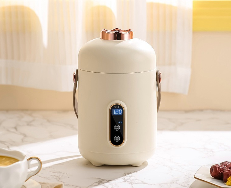 Ricebear 小熊 多功能便攜智能電燉杯 0.9L 500W 聚能環繞快燉 陶瓷釉不黏內膽 9小時預約 長效保溫 靜音防溢 煲湯煮麵 辦公室養生 BB輔食 糖水