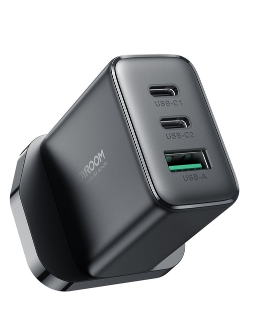 【JoyRoom TCF10】32W 三口迷你快充插頭 | 2x USB-C + 1x USB-A 多口同時快充 過壓過充保護 (iPhone/Android/iPad通用)