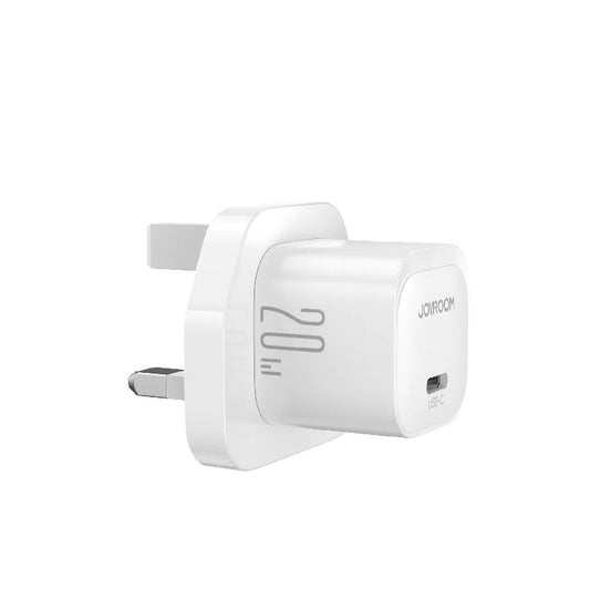 【JoyRoom TCF02】20W 迷你 PD 快充插頭 | USB-C 單口快充 軟小便攜 (iPhone/Android/iPad通用)