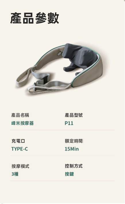 【P11】升級6頭斜方肌肩頸按摩器 | 42°C恆溫熱敷 仿指腹柔性矽膠 扣帶解放雙手 (頸背腰腿多部位適用)