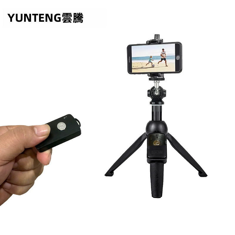 【雲騰 YUNTENG】YT-9928N 球型雲台自拍桿三腳架 | 1/4吋通用接口 藍牙自拍 僅重250g 適用DJI Pocket 3/手機/相機