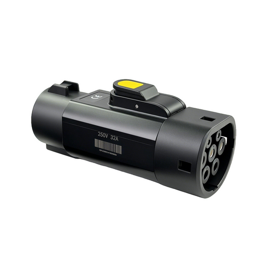 J1772 Type 1 轉 Type 2 EV 充電轉接頭 32A 250V Type 1 槍轉Type 2車