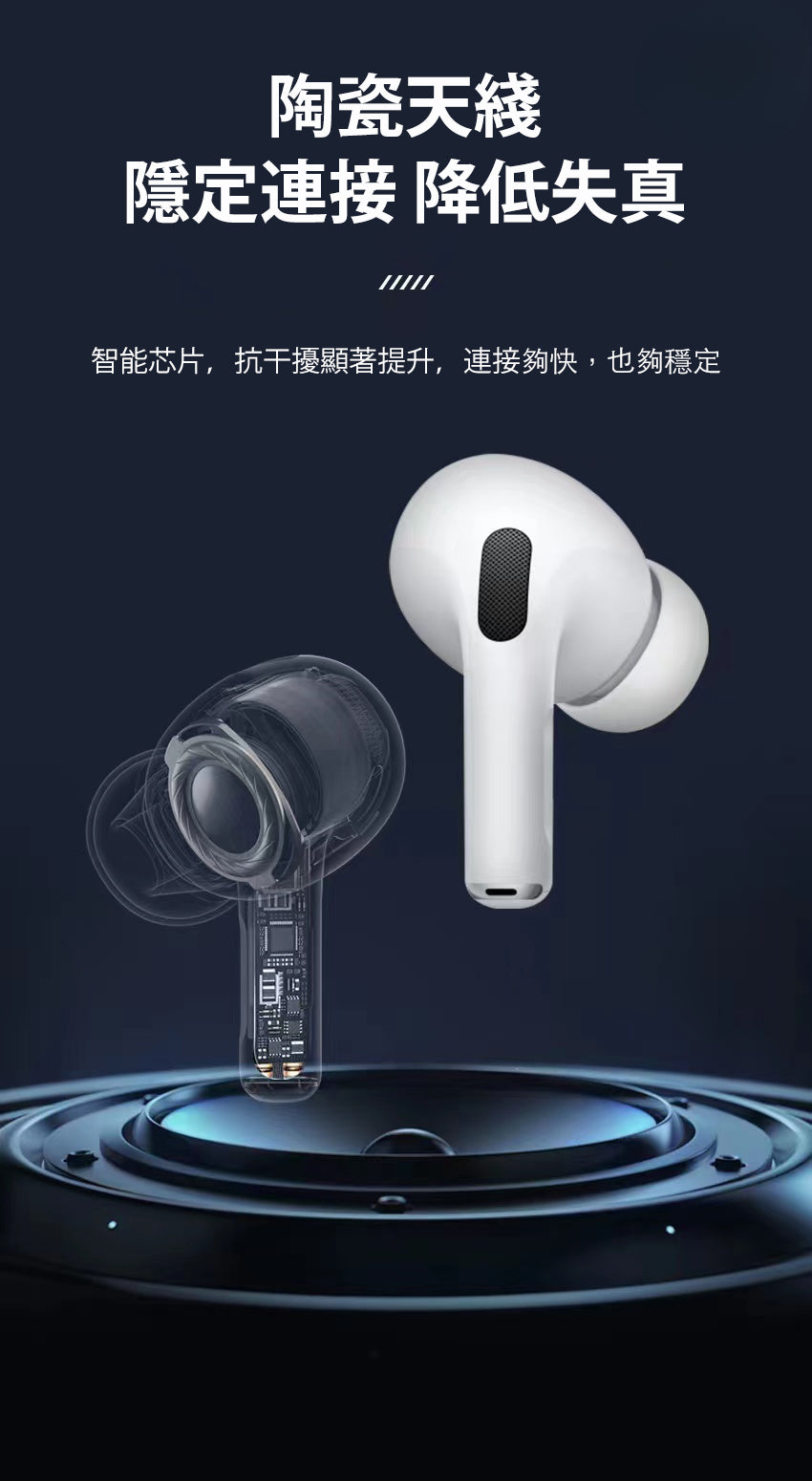 Pods Pro 第3代 真無線藍牙耳機｜10mm動圈 陶瓷天線 ANC降噪 壓感操控（3款可選）