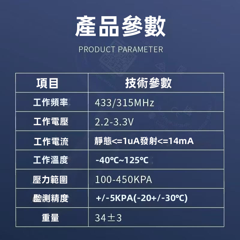 【Tesla專用】原廠級內置胎壓傳感器 TPMS Sensor | 自動匹配免解碼 無損直上實時監測 車規級電池 (Model 3/Y/S/X適用)