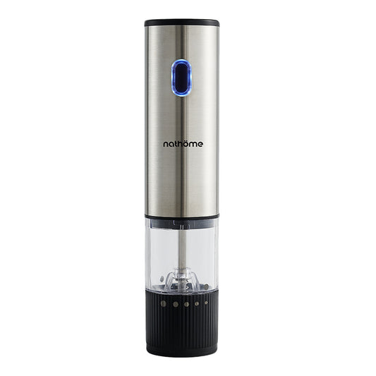 nathöme 不锈鑄 Type-C 充電式電動研磨器｜5檔粗細調節｜陶瓷機芯｜可拆水洗｜黑胡椒/海鹽/花椒