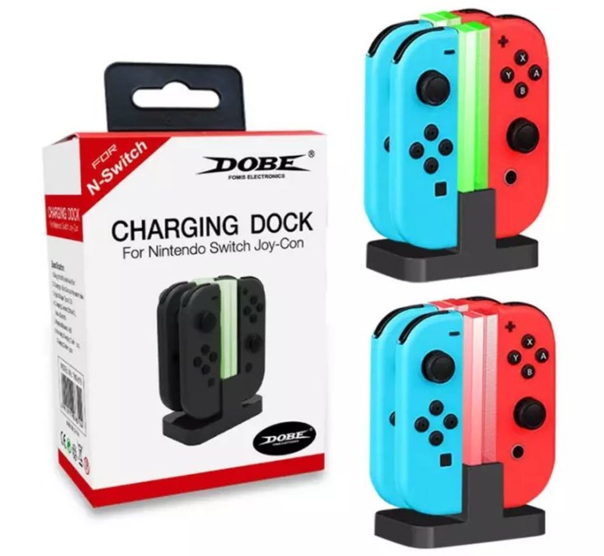 DOBE - 3合1 4 Joy Con 加 Pro手制 充電底座支架 LED指示燈 TNS-879