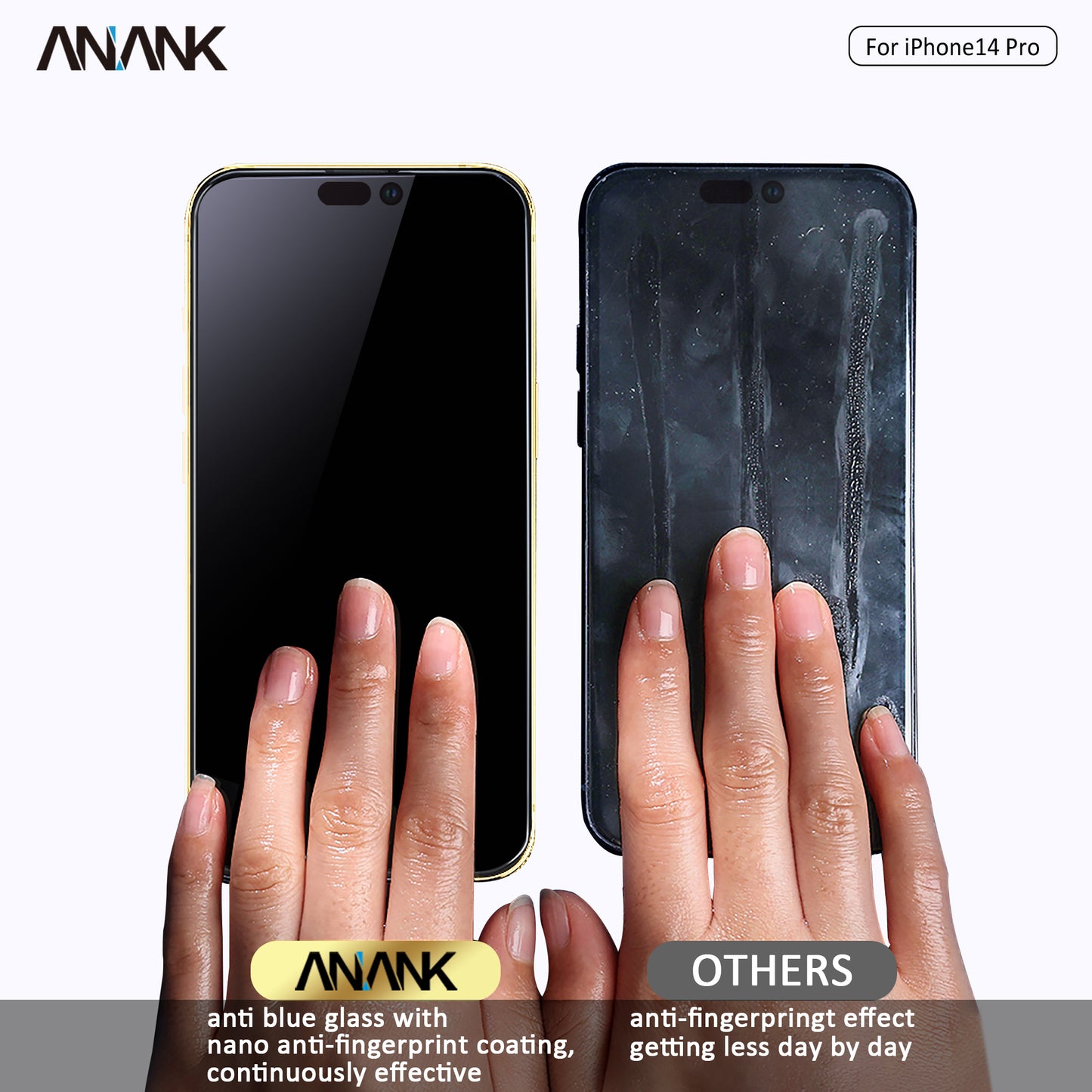 ANANK IP17系列 2.5D無色護眼藍光玻璃貼