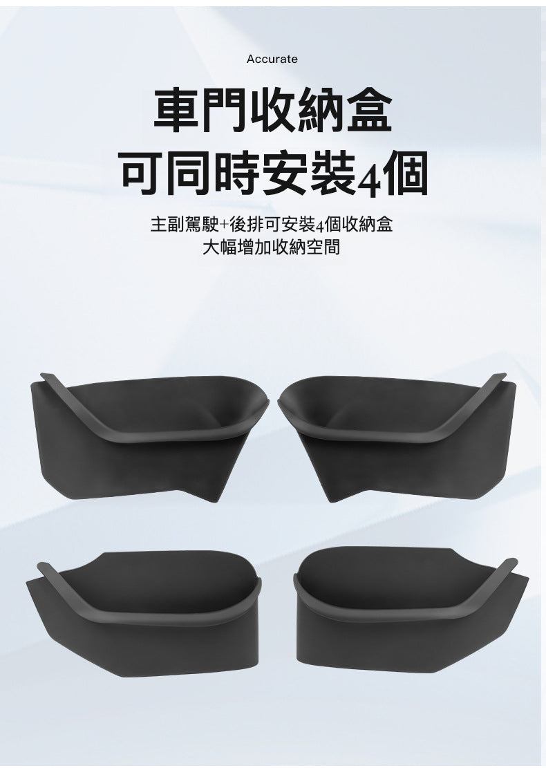 全新升級TPE '真全包'門槽儲物軟盒 - 專為Tesla Model 3 2023