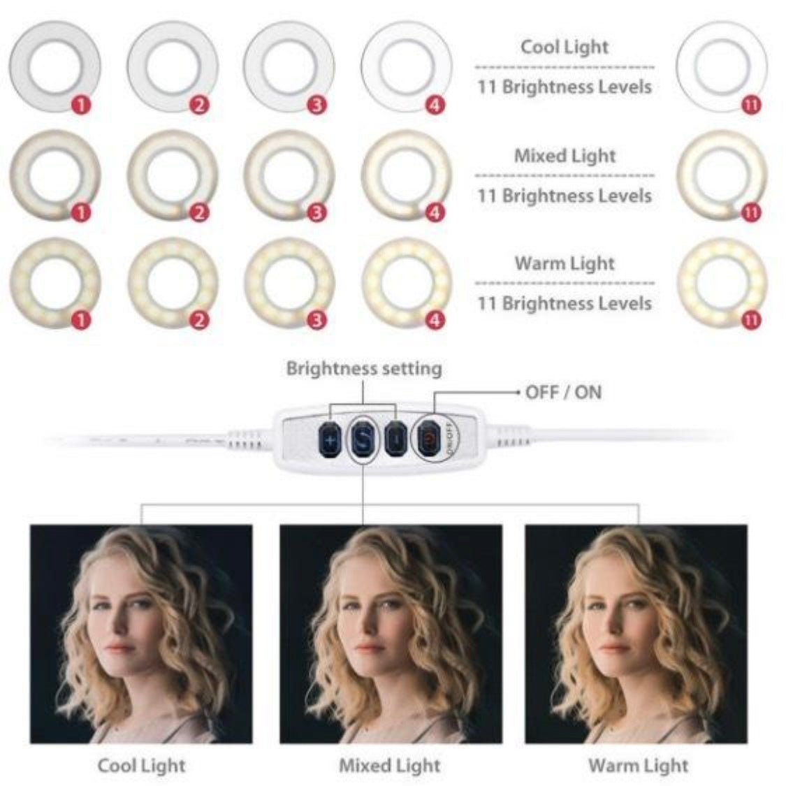 二合一補光燈 LED手機直播燈 - 打造完美直播環境