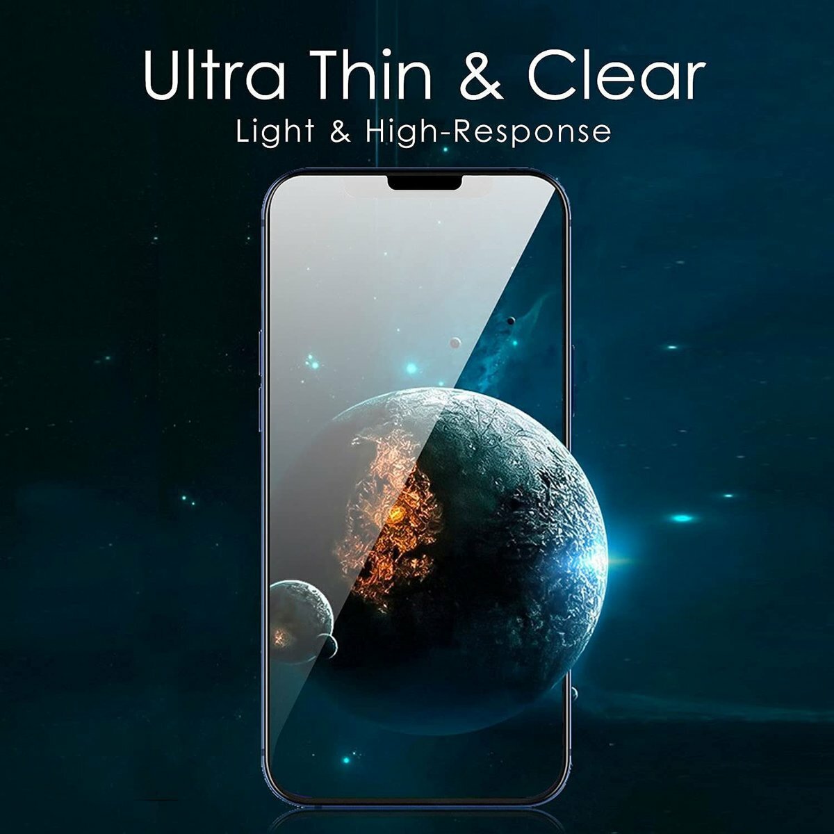 ALOFT (3片裝) iPhone 13 / iPhone 13 Pro 6.1吋 保護貼高清全屏Glass Pro+ 9H鋼化玻璃手機手提電話螢幕保護貼(透明小糟)
