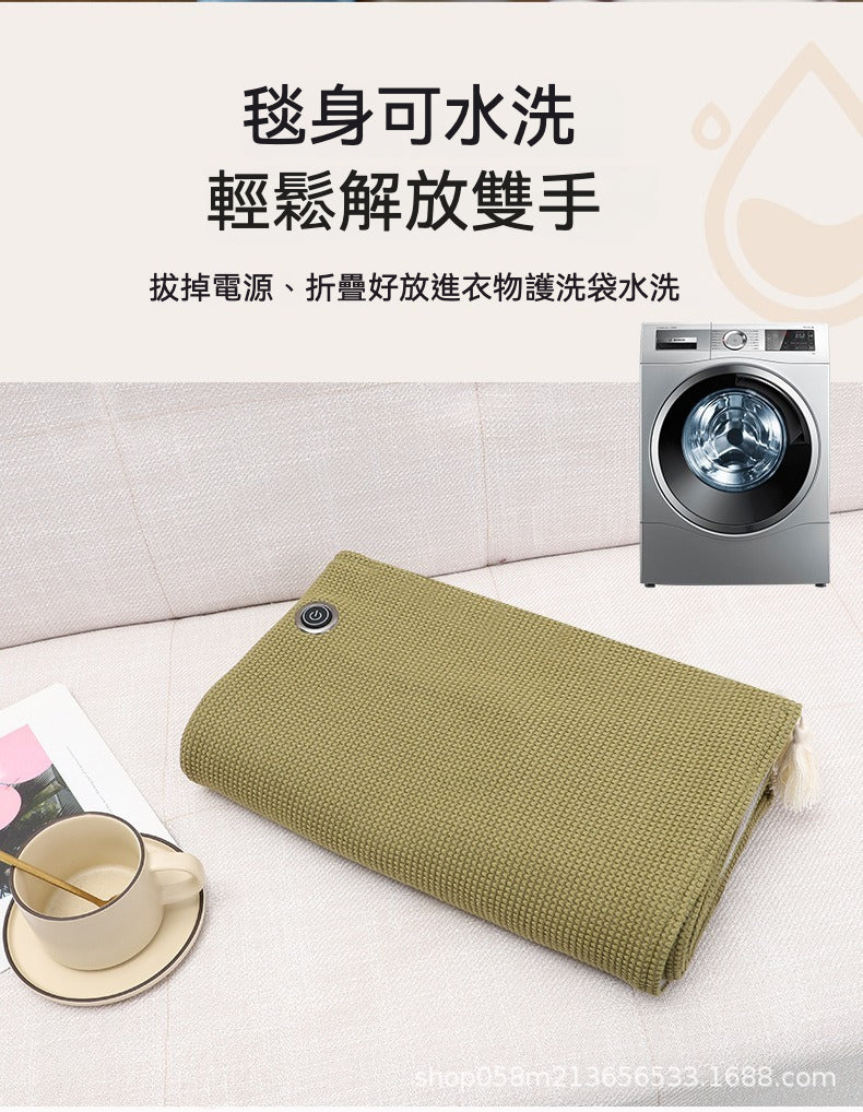 冬日必備神器！USB供電電熱披肩毯登場