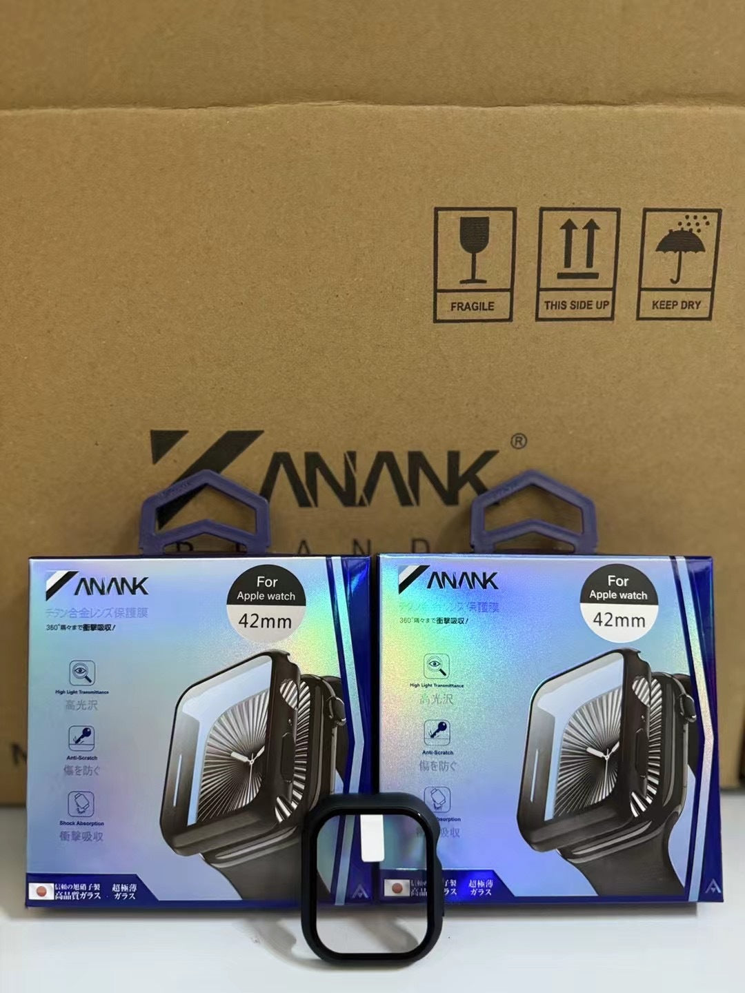 ANANK Apple Watch S10 42MM/46MM 一體式保護殼（玻璃膜＋保護框）