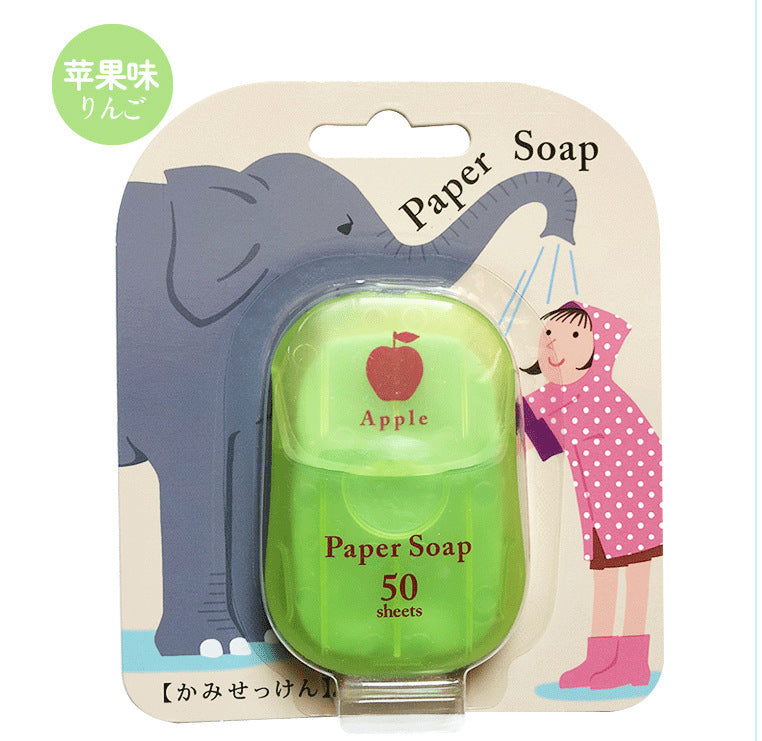 洗手抗疫 便攜肥皂片 番梘紙 50片裝(1枚入) 便攜紙香皂 50片裝 6種香味