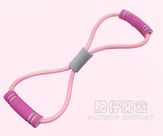 8字拉力器｜擴胸開肩阻力帶｜背部肩頸訓練｜家用健身必備｜顏色隨機