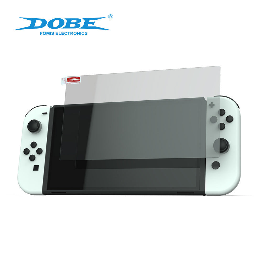 DOBE [2件裝] Switch OLED 任天堂 高清 玻璃膜 鋼化膜 保護膜 玻璃貼 保護貼 減少指紋 TNS-1156