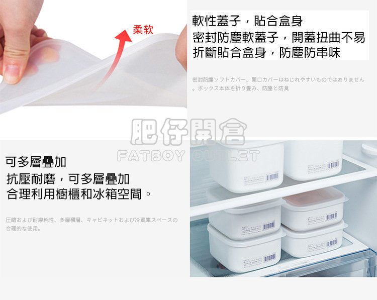 NAKAYA 日本製 食品密封保鮮盒｜可入微波爐冷凍｜食品級 PP 材質