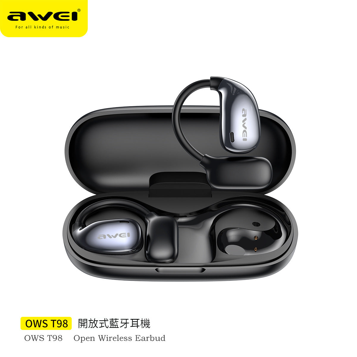 AWEI T98 OWS 氣傳導運動藍牙耳機：技術革新，聲色靈動