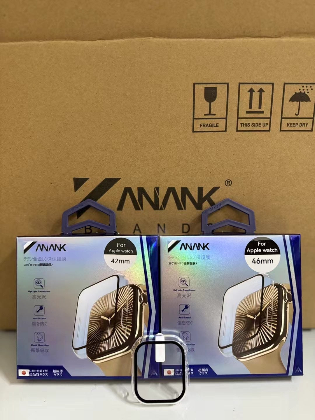 ANANK Apple Watch S10 42MM/46MM 一體式保護殼（玻璃膜＋保護框）