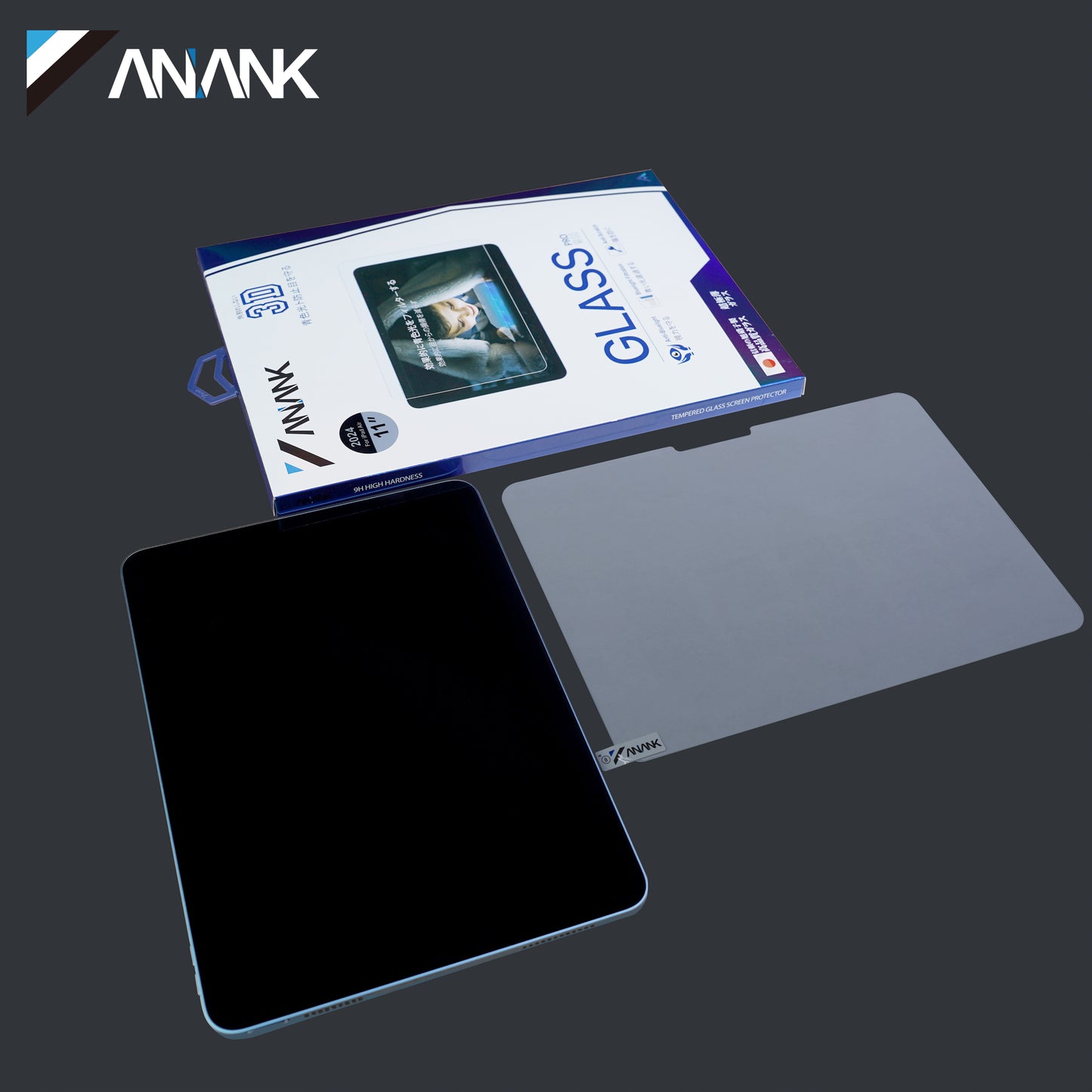ANANK iPad Air/Pro 2024 無色抗藍光玻璃貼：保護你的眼睛，提升視覺體驗