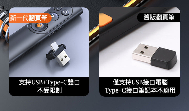 B5 Laser Presentation Remote 充電式雷射筆簡報遙控器