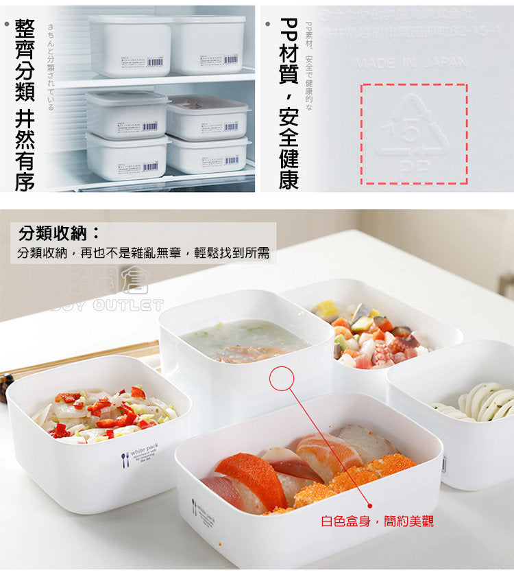 NAKAYA 日本製 食品密封保鮮盒｜可入微波爐冷凍｜食品級 PP 材質
