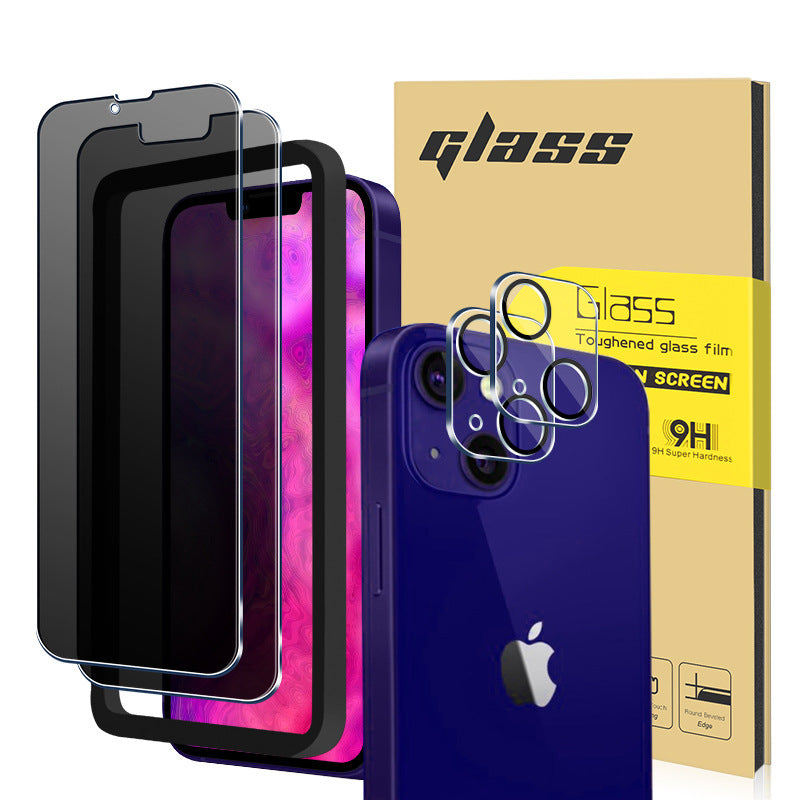ALOFT (3片裝) iPhone 13 Pro 6.1吋 保護貼防偷窺全屏 + 2個後鏡頭保護蓋Glass 9H鋼化玻璃手機手提電話螢幕保護貼