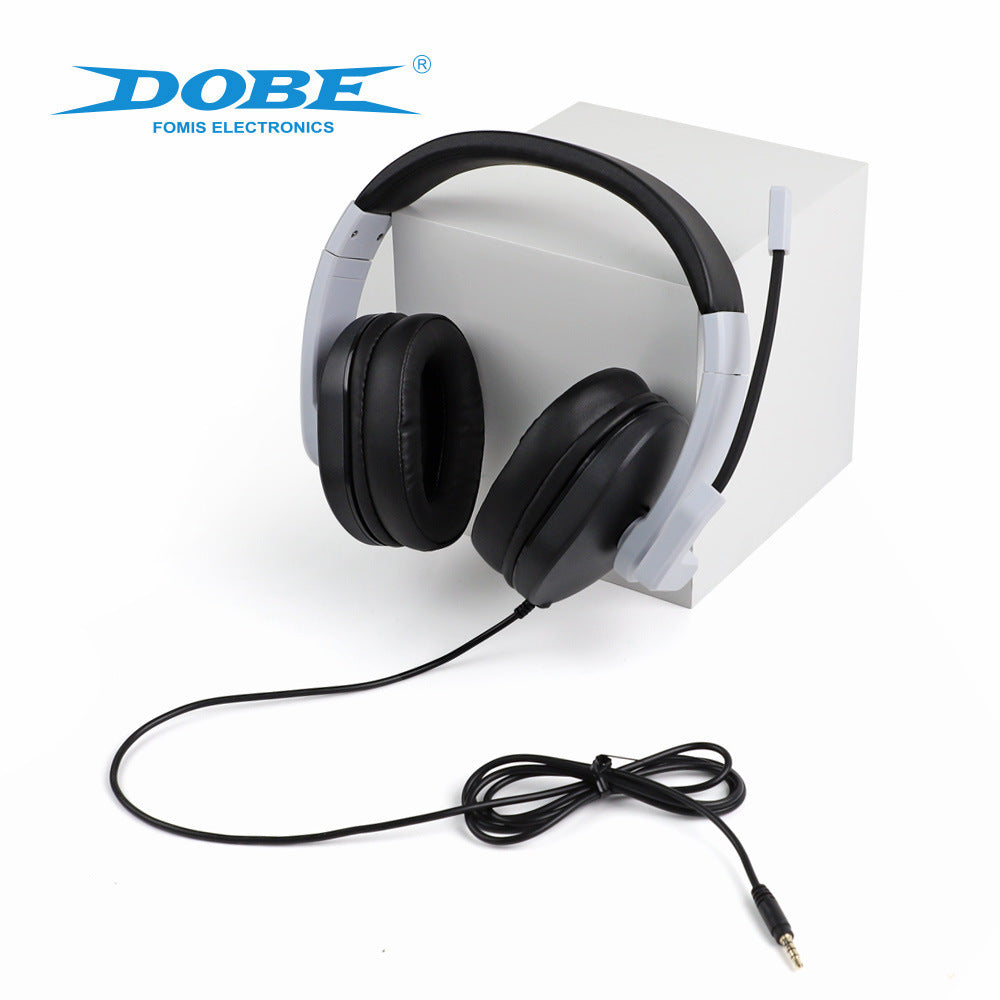 DOBE 頭戴式立體聲有線耳機帶麥克風組 - 適用於 PS5/PS4/Xbox Series X|S/Xbox One/Nintendo Switch/Switch OLED