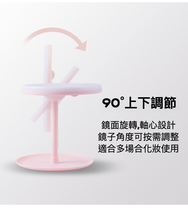 桌上型LED化妝鏡：自然光效，美妝新體驗