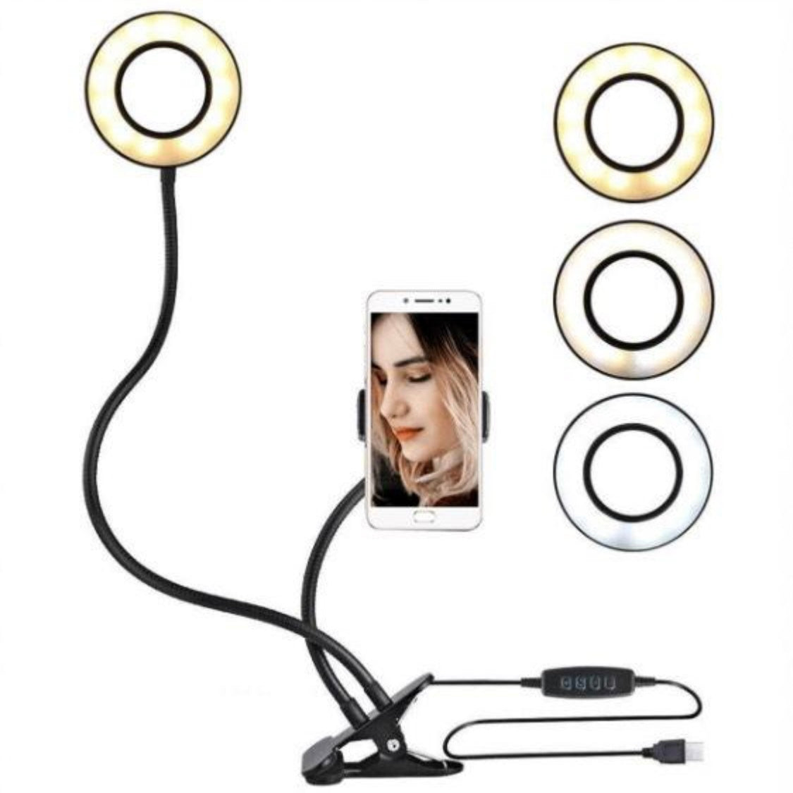 二合一補光燈 LED手機直播燈 - 打造完美直播環境