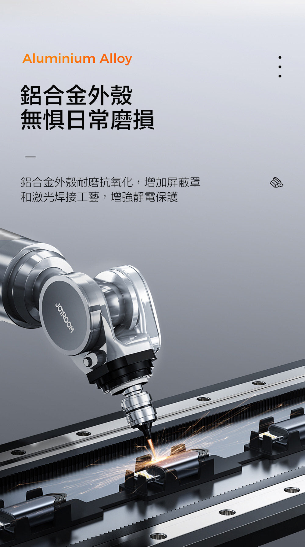 JOYROOM - SY-A07 Type-C 轉 3.5mm 音頻線 1米 AUX線 車機必備