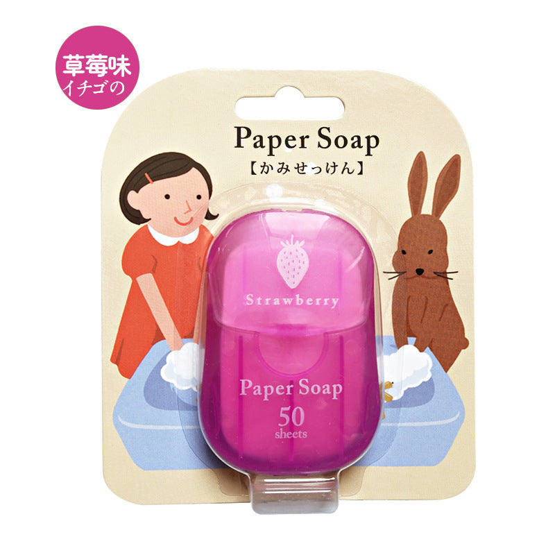 洗手抗疫 便攜肥皂片 番梘紙 50片裝(1枚入) 便攜紙香皂 50片裝 6種香味
