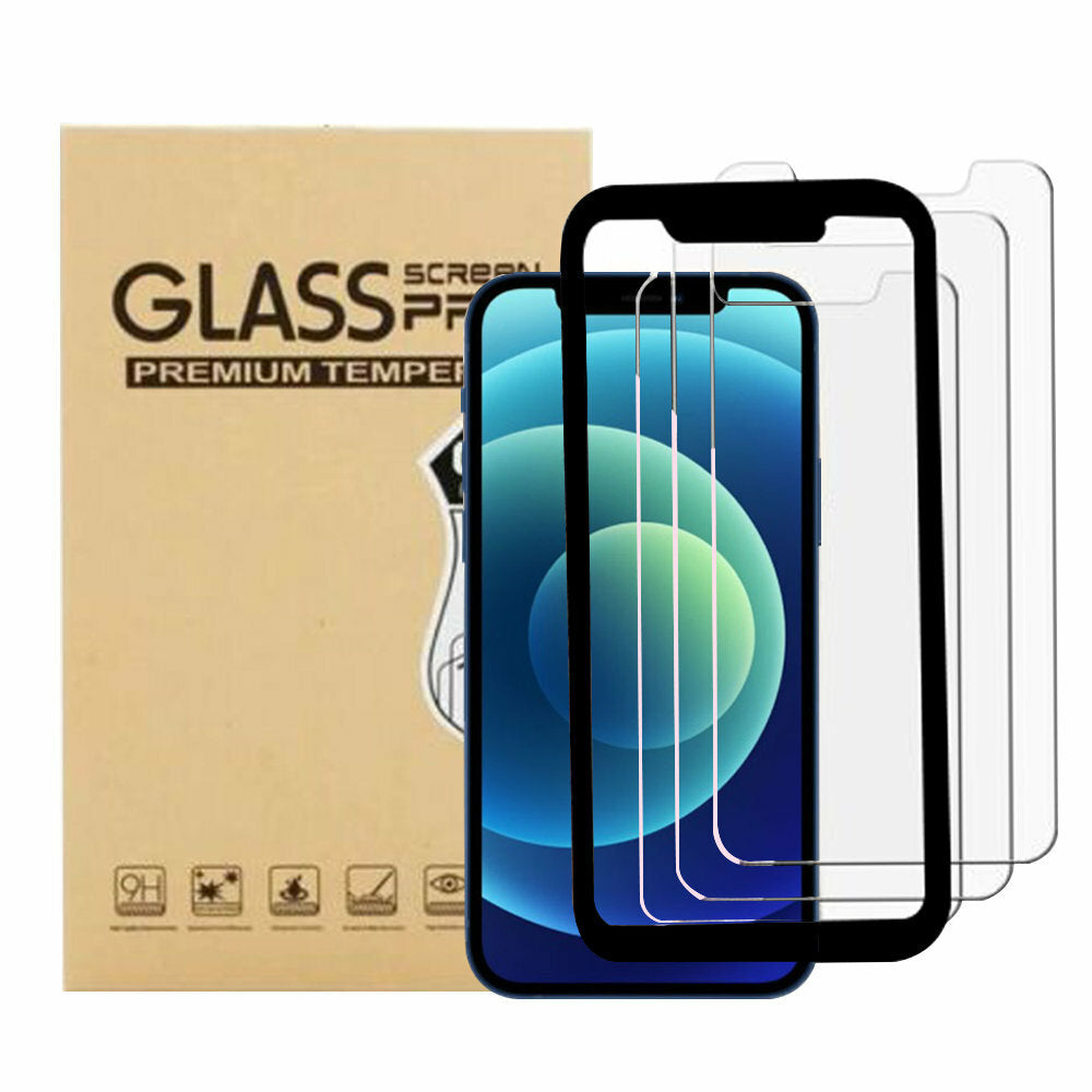 ALOFT (3片裝) iPhone 12 PRO MAX 6.7吋 保護貼連貼膜器Glass Pro+ 鋼化玻璃手機螢幕保護貼(非全屏)(精孔白片)