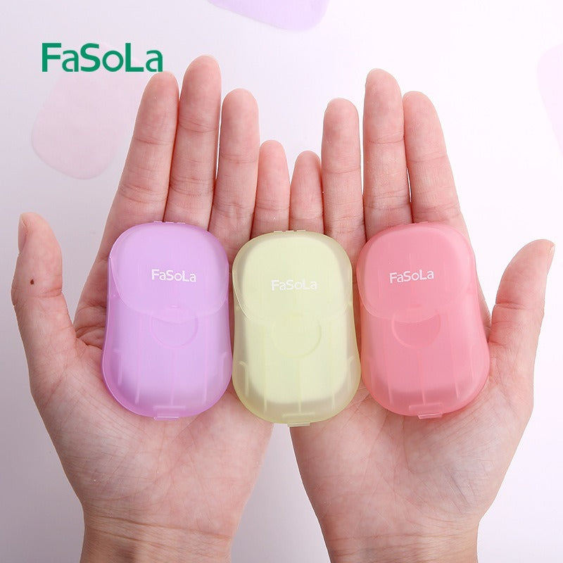 FASOLA 洗手抗疫 便攜肥皂片 番梘紙 50片裝(1枚入)味道隨機