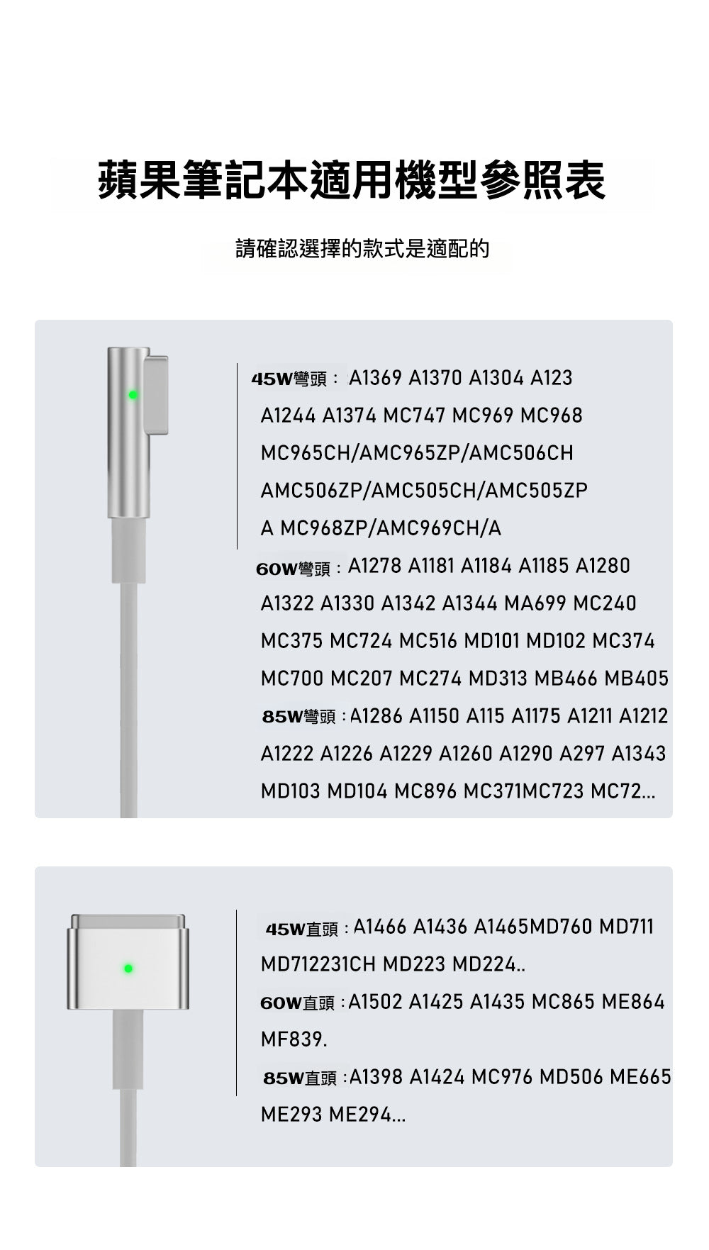 適用於 MacBook 的磁吸快充線：Type-C to Magsafe 1/2