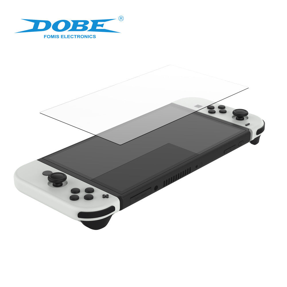 DOBE [2件裝] Switch OLED 任天堂 高清 玻璃膜 鋼化膜 保護膜 玻璃貼 保護貼 減少指紋 TNS-1156