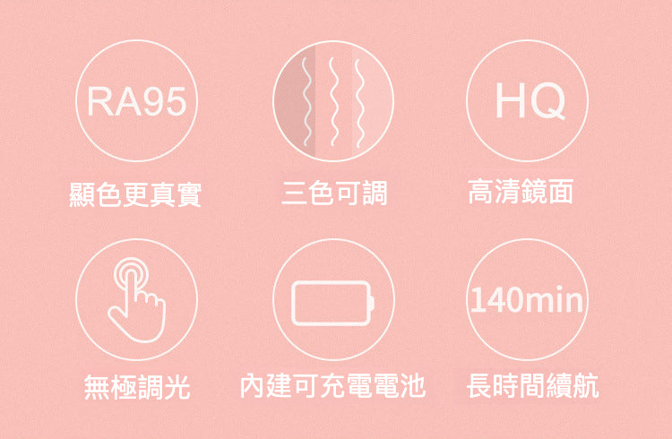 桌上型LED化妝鏡：自然光效，美妝新體驗