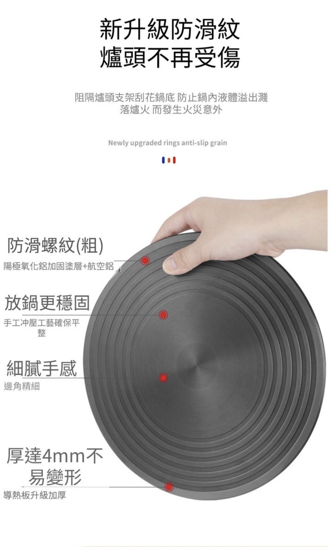 24CM 快速解凍板 導熱板 集熱板｜鍋具防燒黑導熱盤