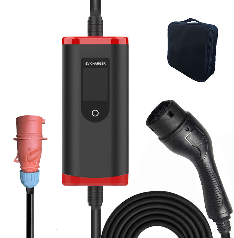電動車充電線 三相 5針工業頭轉Type 2 | 智能溫控 定時充電 IP67防護