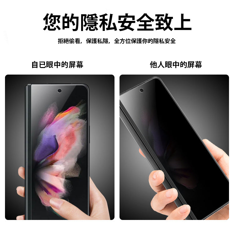 Samsung Galaxy Z Fold 5 防窺水凝貼：保護你的私密數據 (內屏+外屏)
