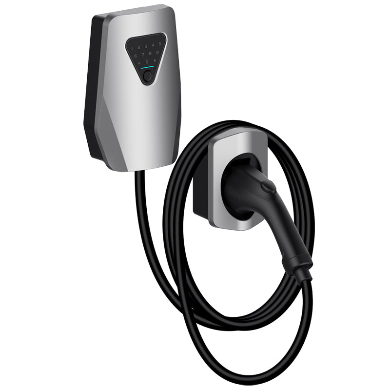 Q5 電動車充電樁｜密碼+指紋雙重解鎖｜7KW｜IP55防護