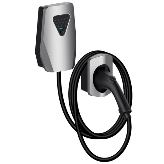 Q5 電動車充電樁｜密碼+指紋雙重解鎖｜7KW｜IP55防護