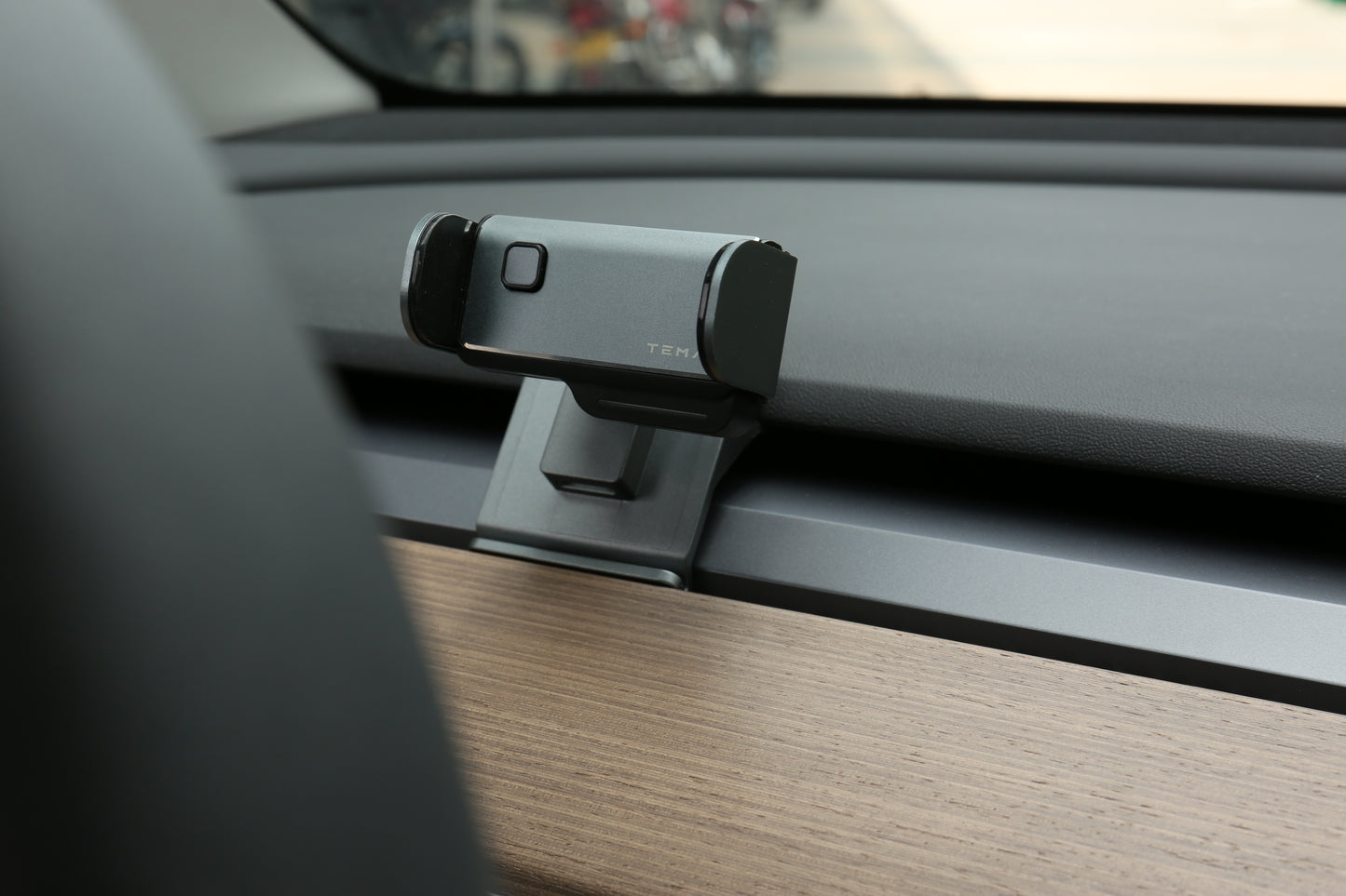 TEMAI Model 3/Y 車載活動式電動手機支架