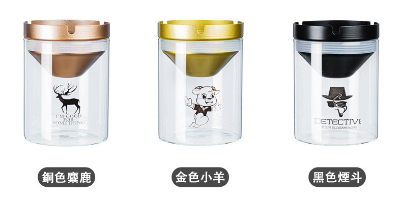 防風玻璃漏斗煙灰缸