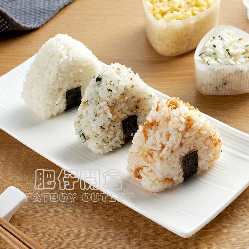 KM No.6048 三角形壽司飯糰模具｜1大1小套裝｜DIY親子料理｜兒童小食必備